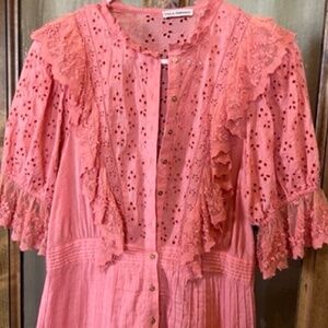 Ulla Johnson dress in coral